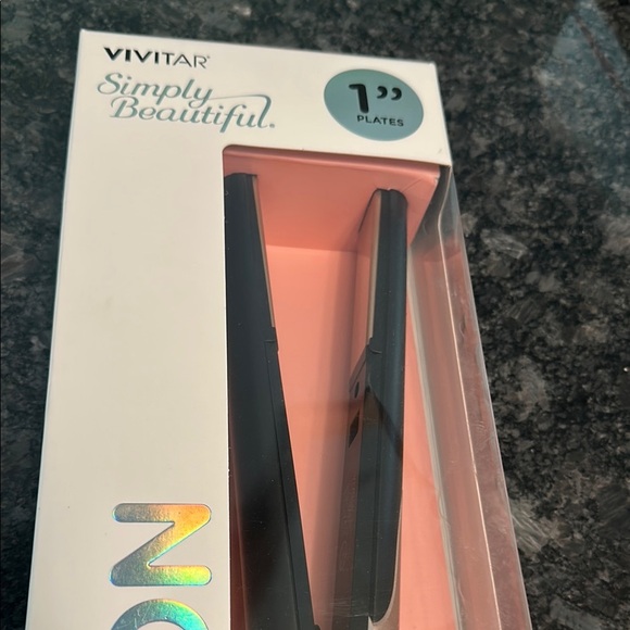 Simply Beautiful Vivitar Ceramic Tourmaline Flat Iron 1" Smooth & Straight NWT - Picture 4 of 8